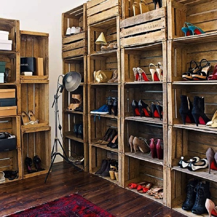 Repurpose-old-crates-for-a-stylish-shoe-organizer
