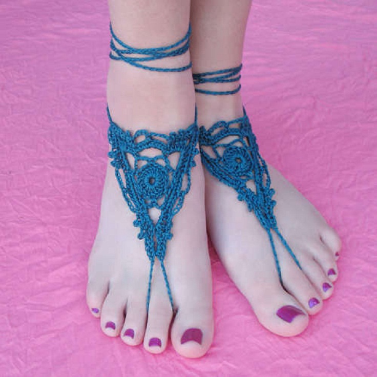 crochet-barefoot-sandals