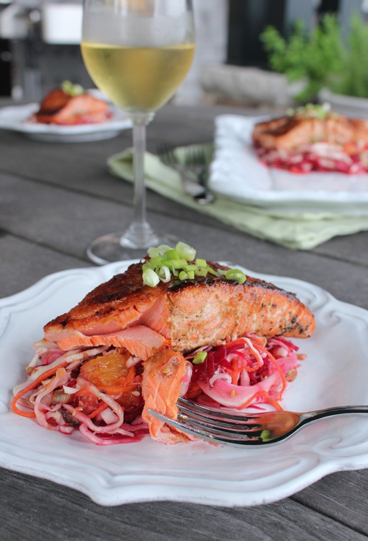 ginger-soy-glazed-salmon-with-asian-beet-slaw