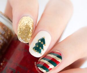 Top 10 Wonderful DIY Christmas Nail Art Ideas