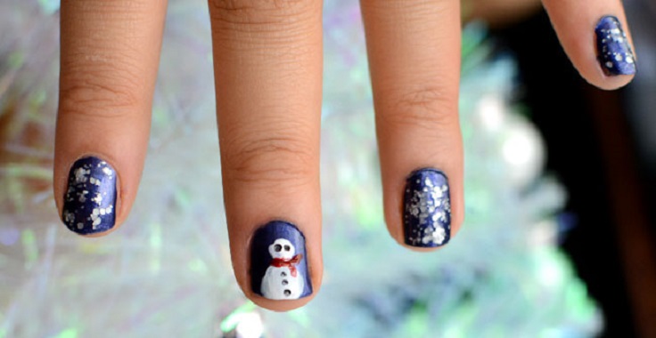 snowman-nail-art