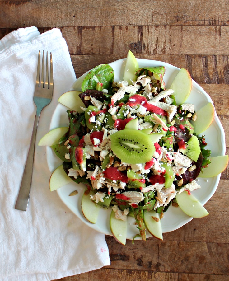 turkey-kiwi-and-apple-salad-with-a-cranberry-poppyseed-dressing