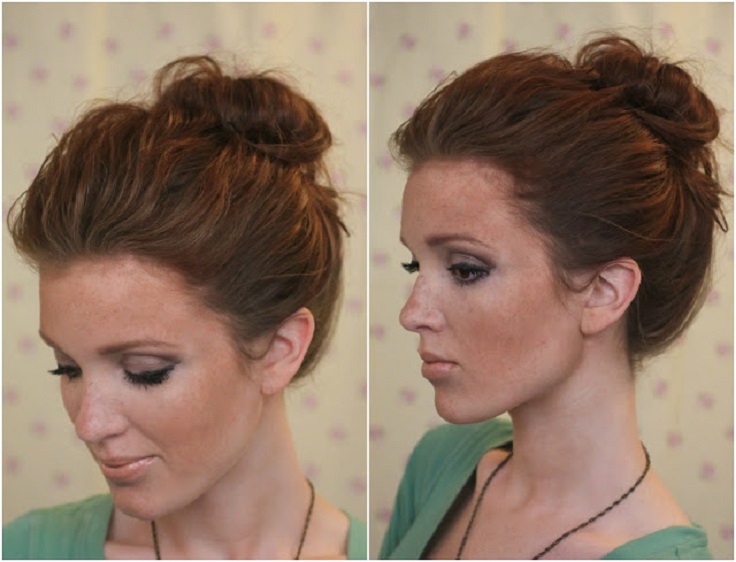 messy-top-knot-bun