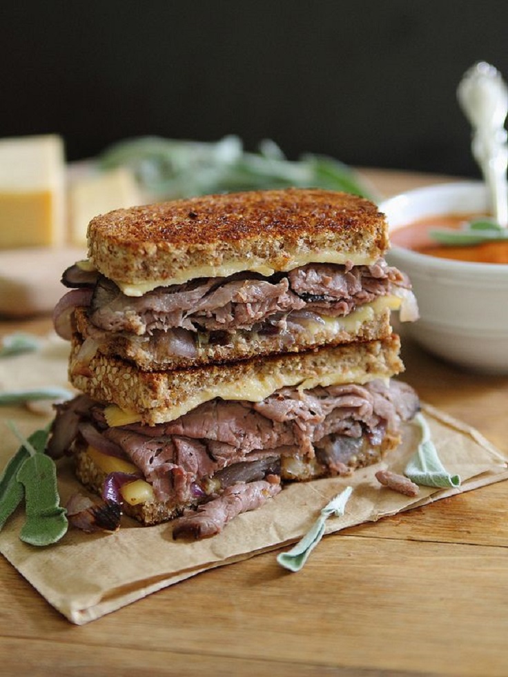 Roast-Beef-and-Smoked-Gouda-Grilled-Cheese