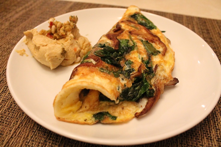 easiest-dinner-recipes-shitake-spinach-fritata