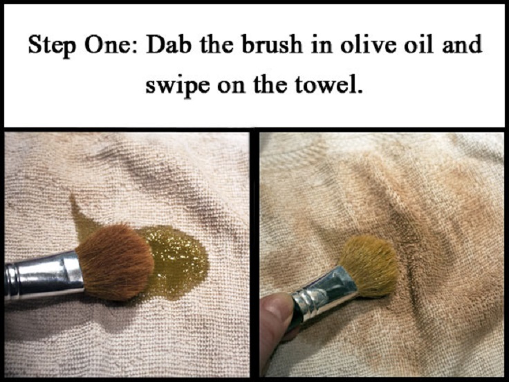 olive-oil-makeup-brushes