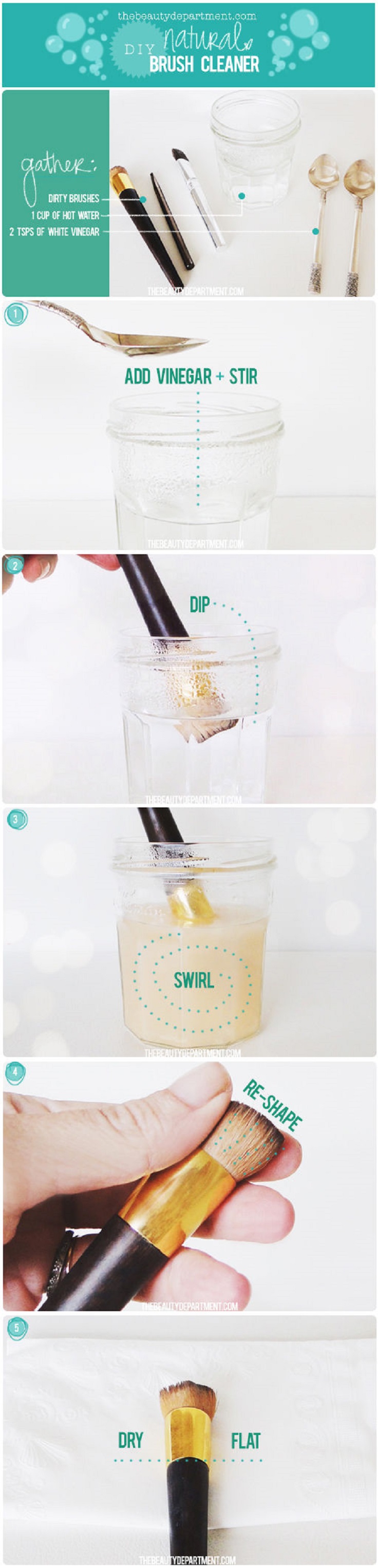 How To Clean Makeup Brushes With Vinegar?