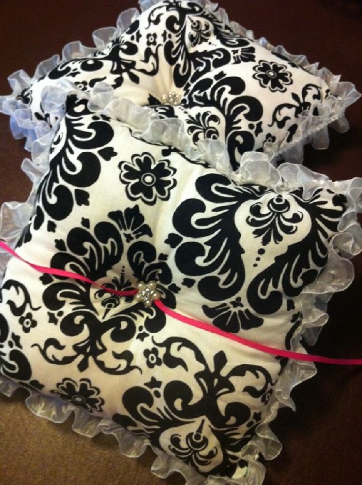 Damask-Ring-Bearer-Pillow