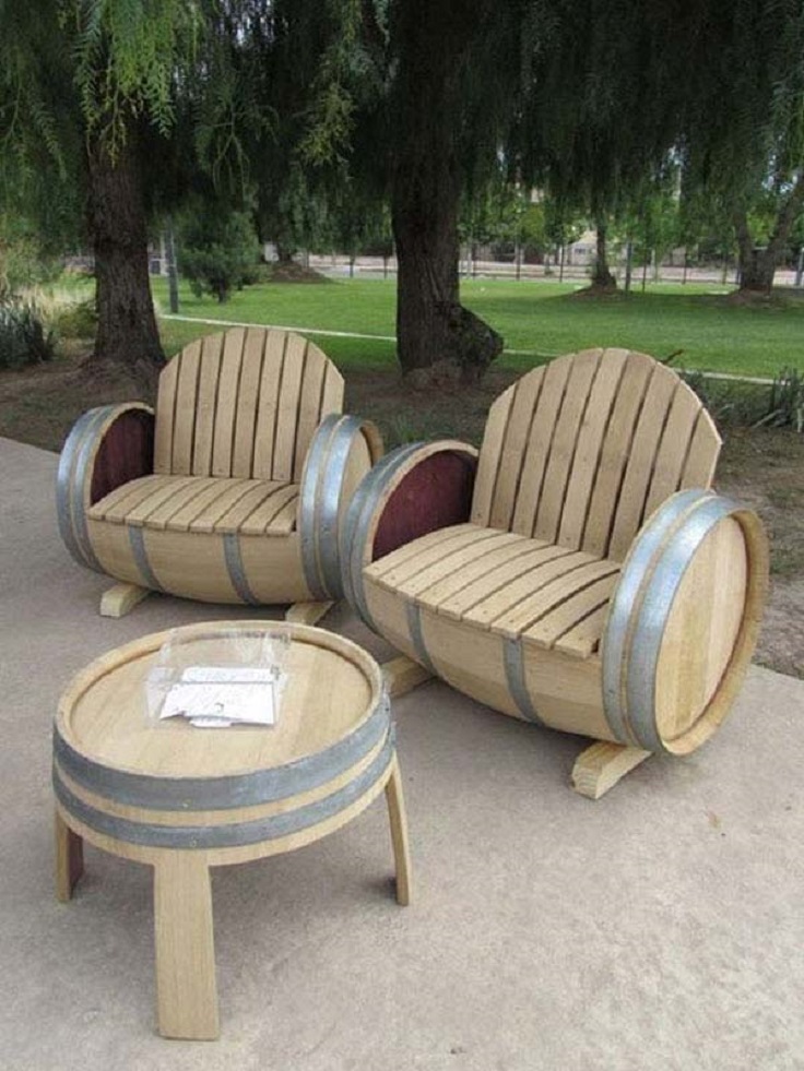 barrel-garden-bench