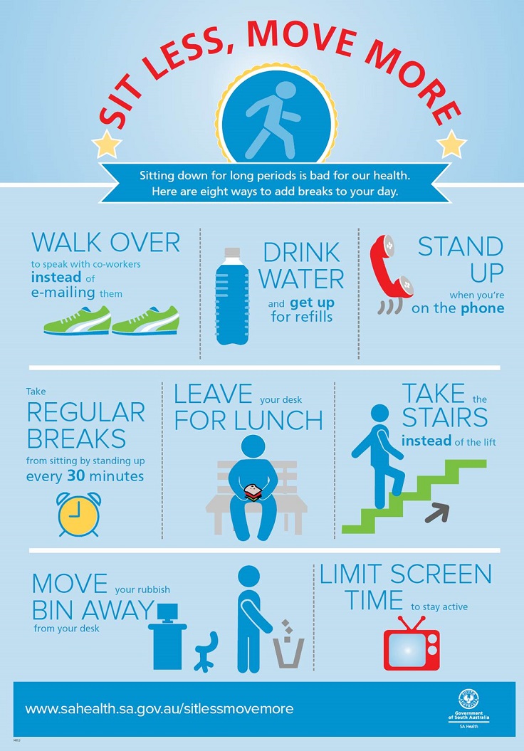 Top 10 Ways to Reduce Negative Effects of Sitting - Top ...