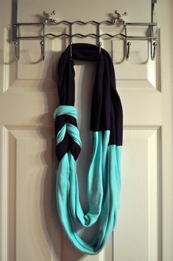 9-Two-toned-braid-t-shirt-scarf-DIY-tutorial