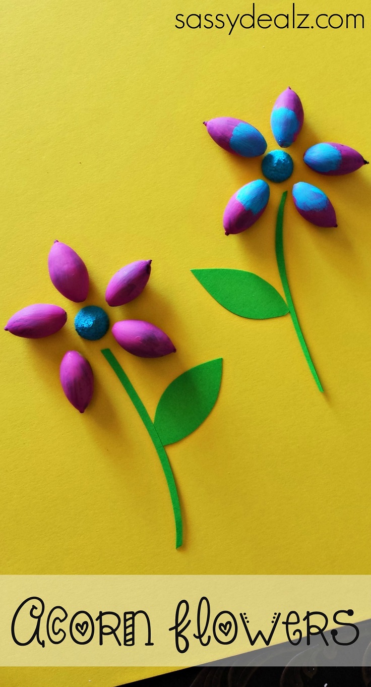 Acorn-Flower-Craft-for-Kids