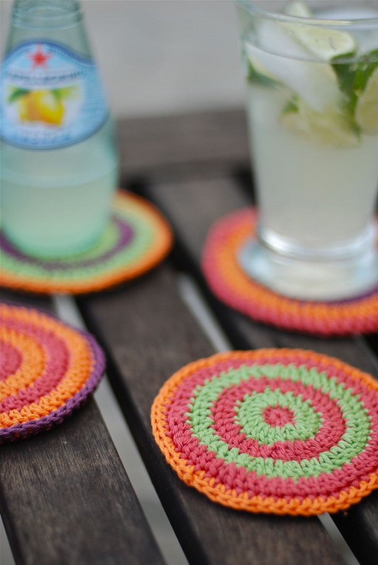 Cotton-yarn-coasters