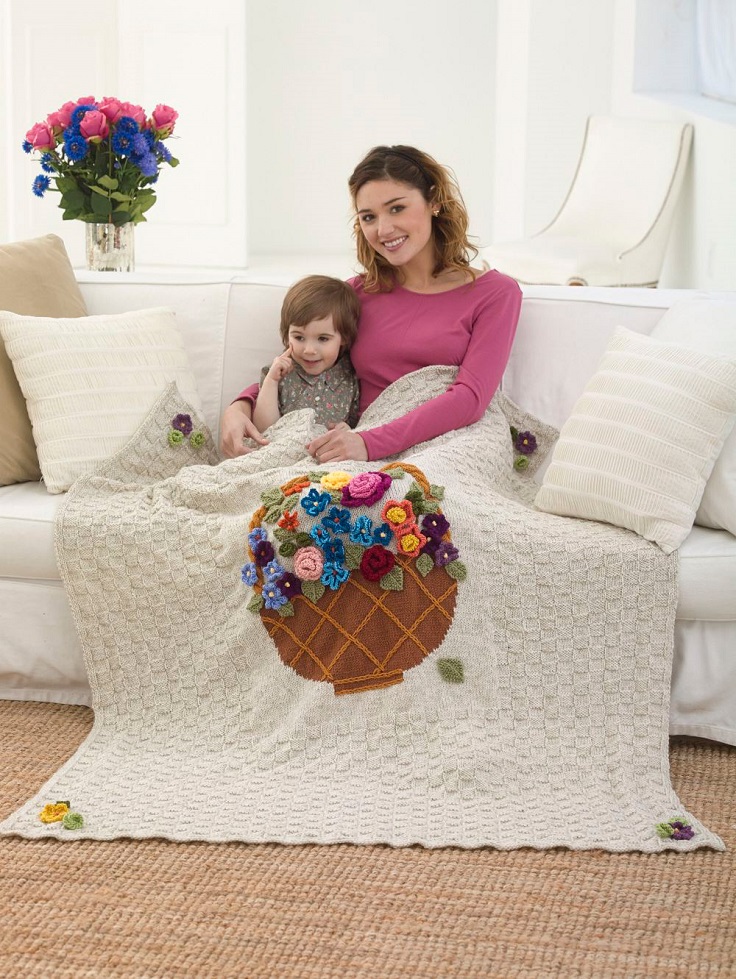 Free-Knitting-Pattern-Flower-Basket