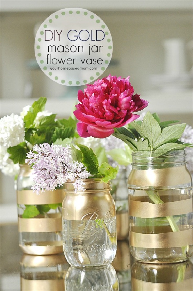 Gold-Mason-Jar-Flower-Vases