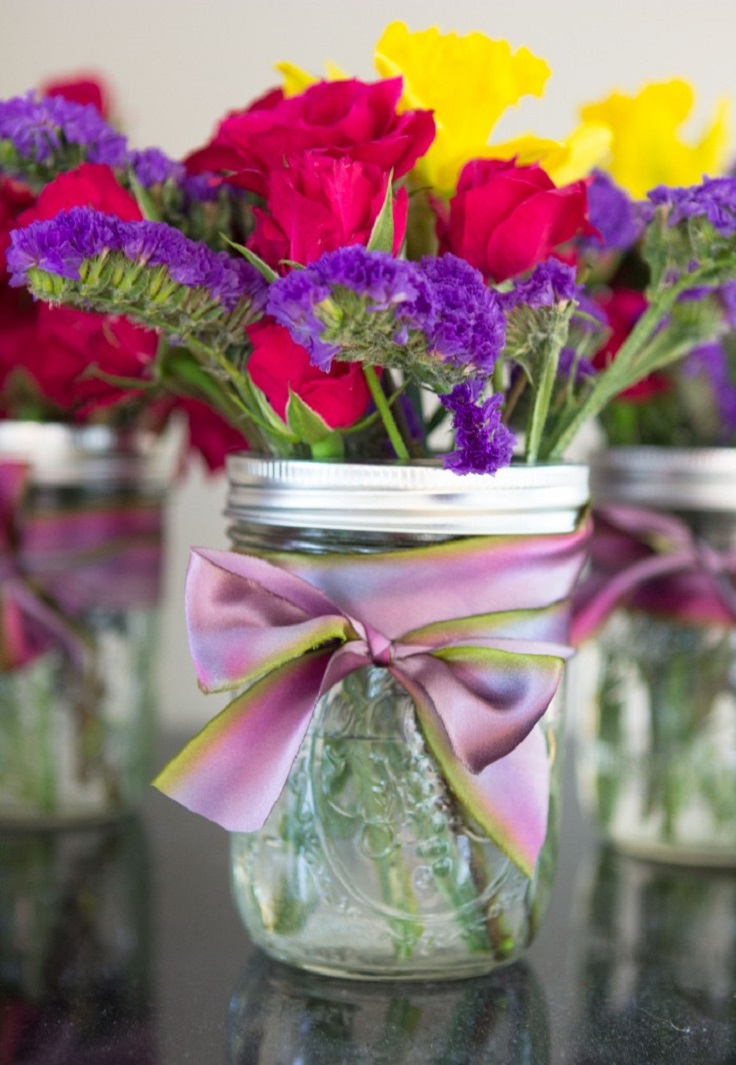 Hand-Died-Ribbon-Mason-Jars-Flower-Vases