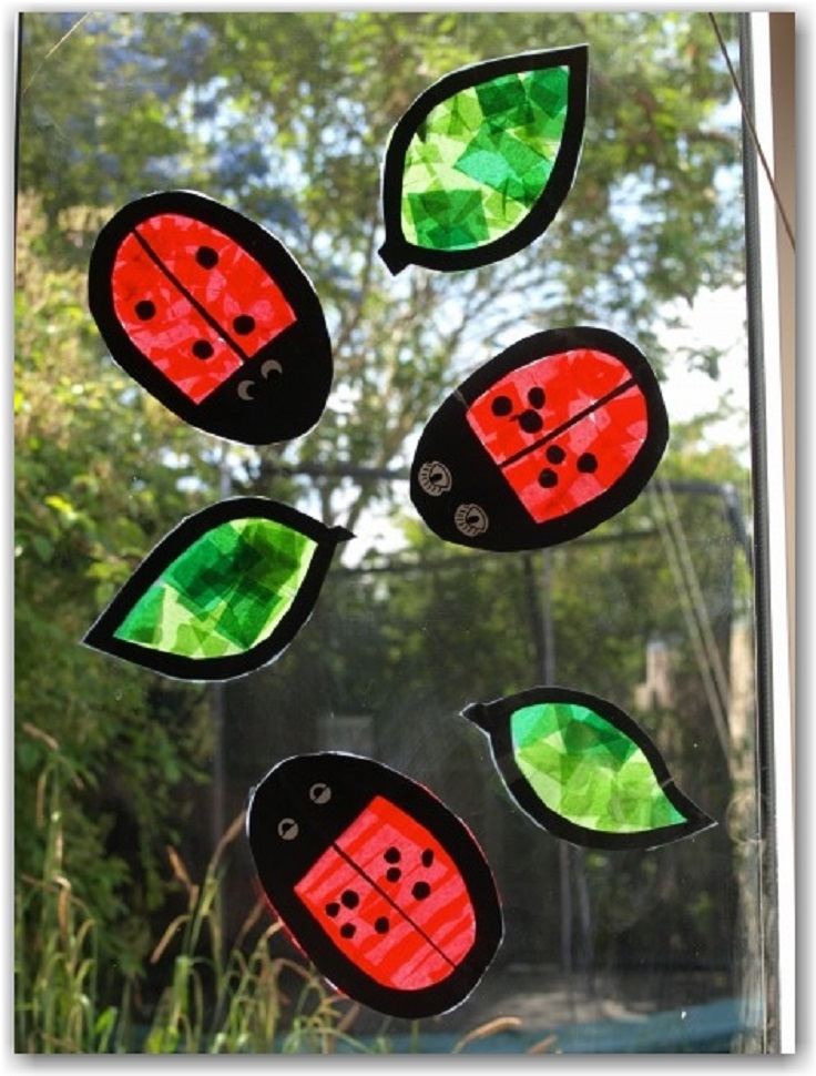 Ladybug-Suncatchers