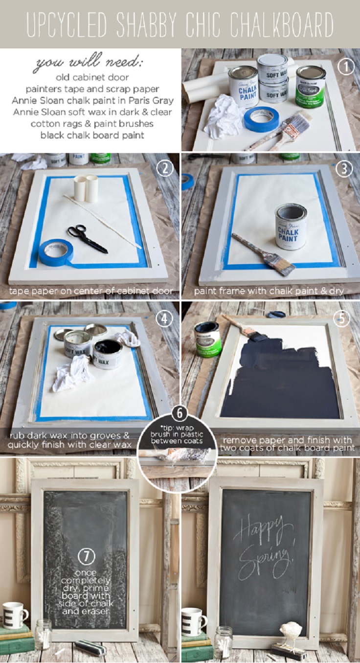 Upcycled-Shabby-Chic-Chalkboard