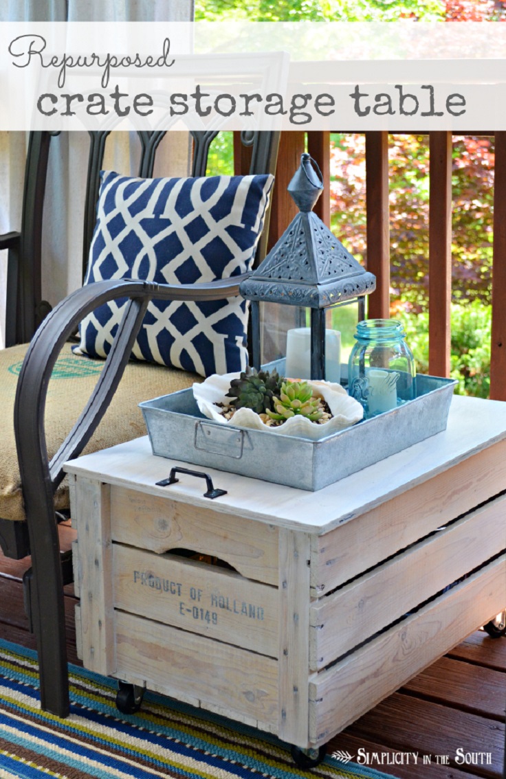 Repurposed-Wooden-Shipping-Crate-Table