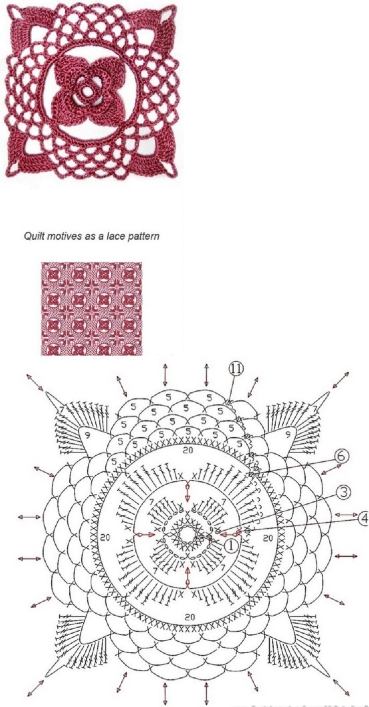 Lace-Square-Flower-Crochet-Motif