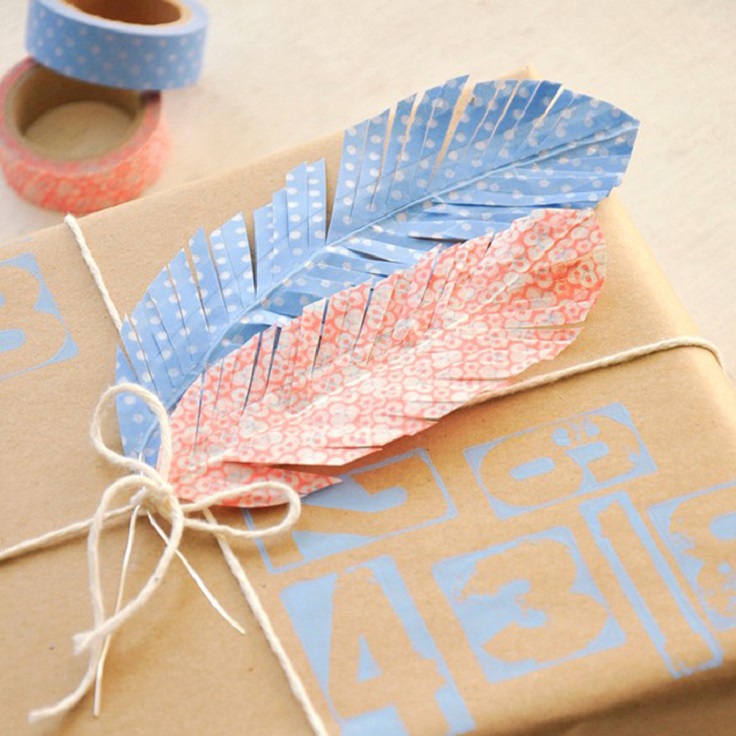 washi-faux-feathers