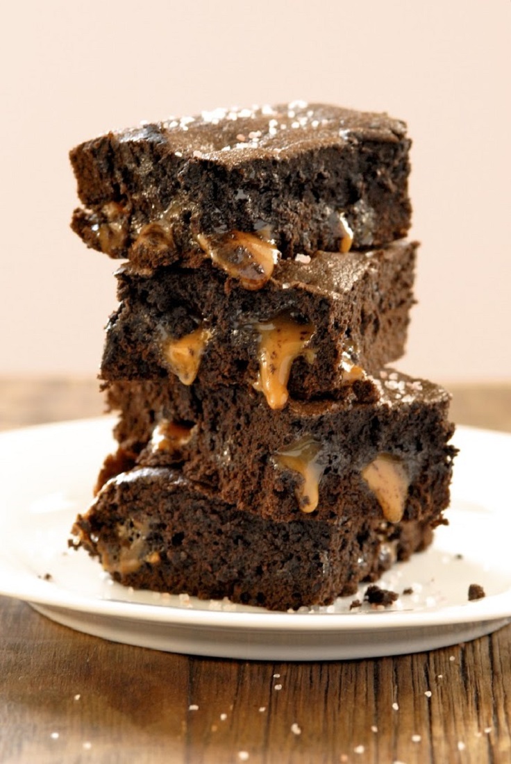 caramel-brownies