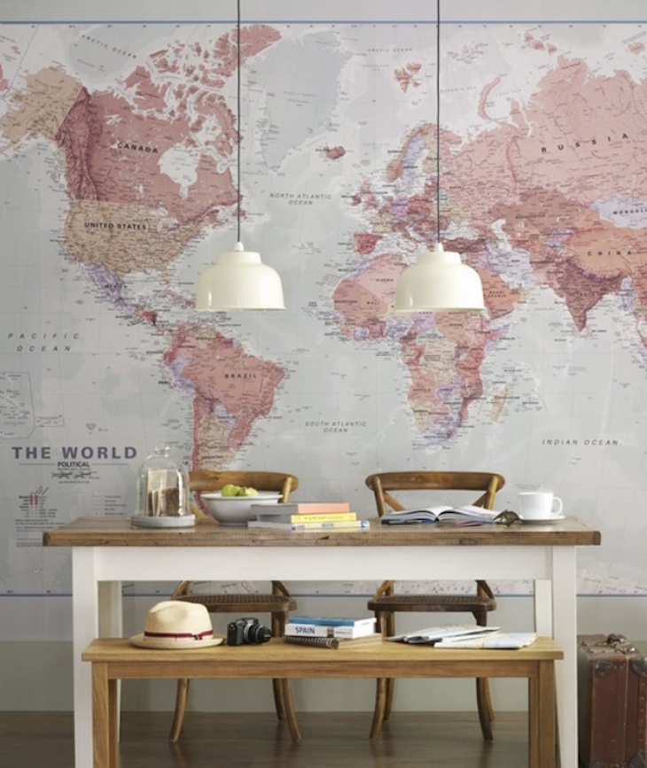 topIdeas-Wall-Decor-Design-with-World-Map-Wallpaper