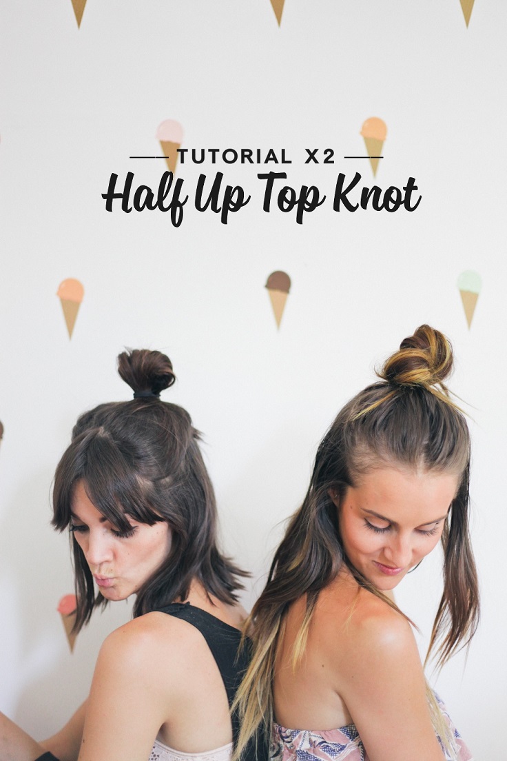 half-up-top-knot