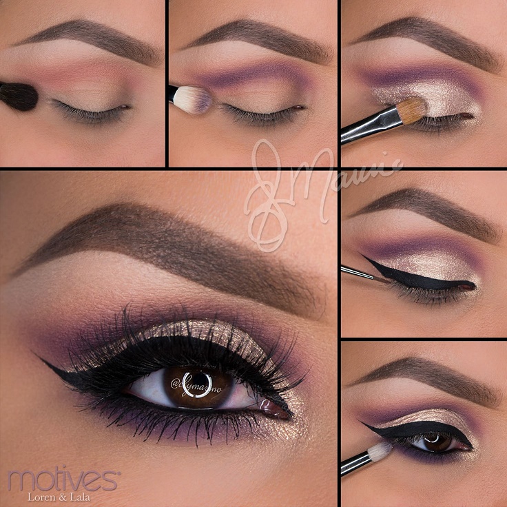 Gold-and-Purple-Shimmer-Look