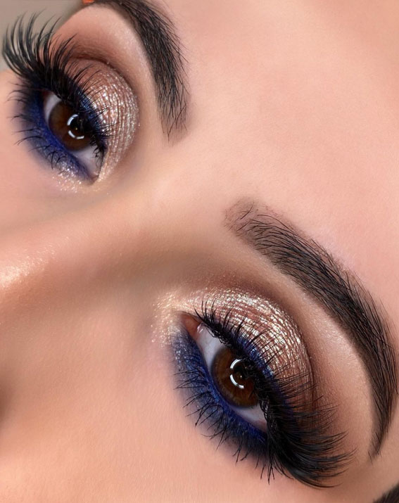 gold-and-blue-shimmery-makup-