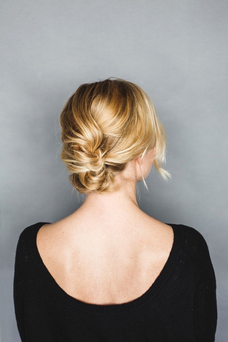 Easy-Short-Hair-Updo