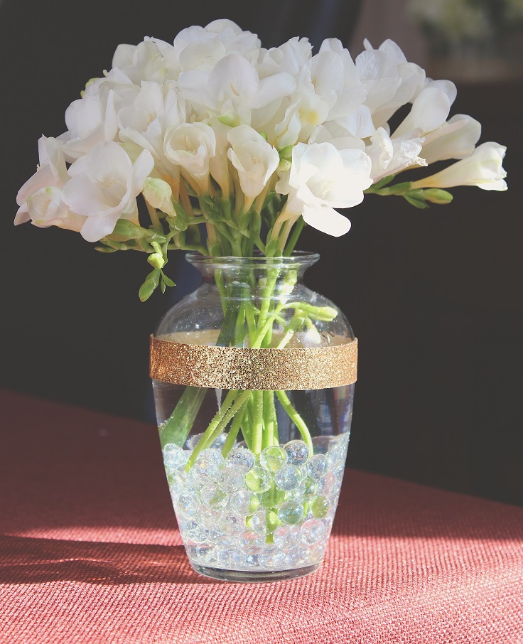 Gold-Trim-Flower-Vase