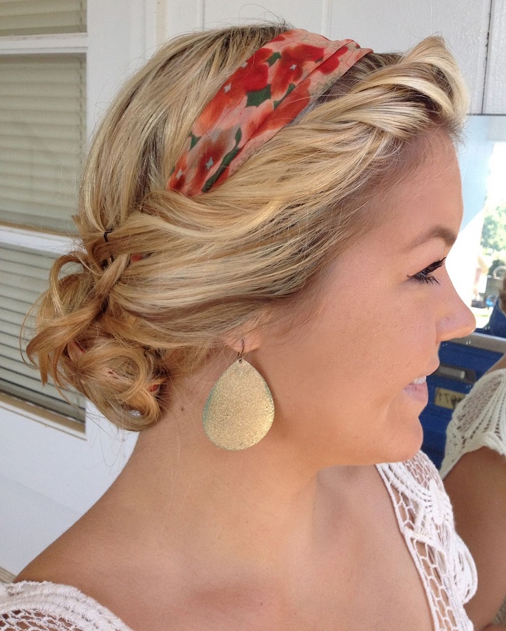 Boho-Scarf-Updo