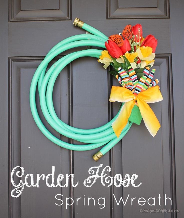 Garden-Hose-Spring-Wreath