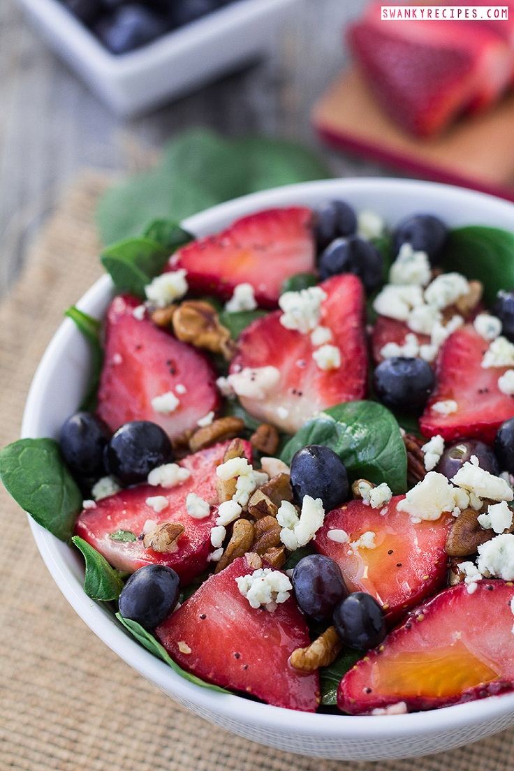 Strawberry-Poppy-Seed-Blueberry-Spinach-Salad