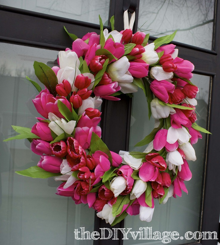 Tulip-Door-Wreath