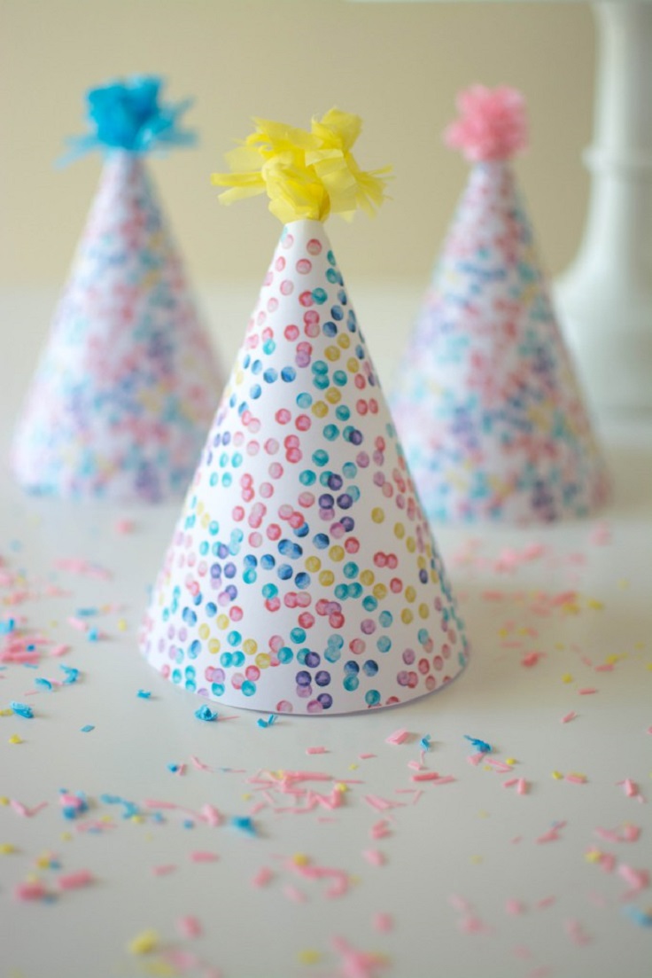 Watercolor-Party-Hats