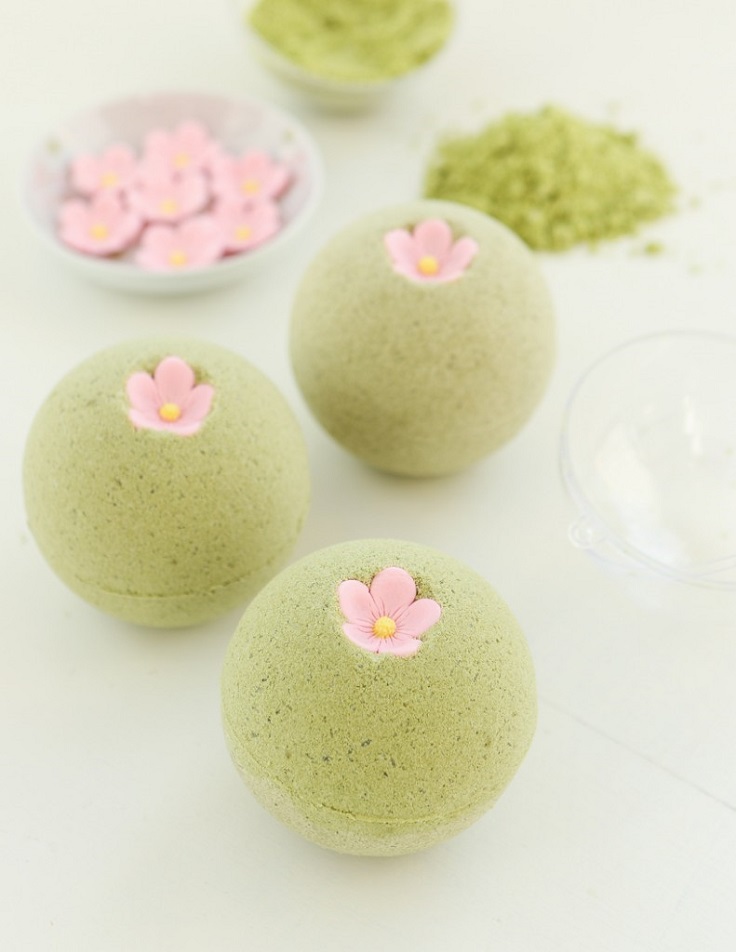 Sakura-Green-Tea-Bath-Bombs