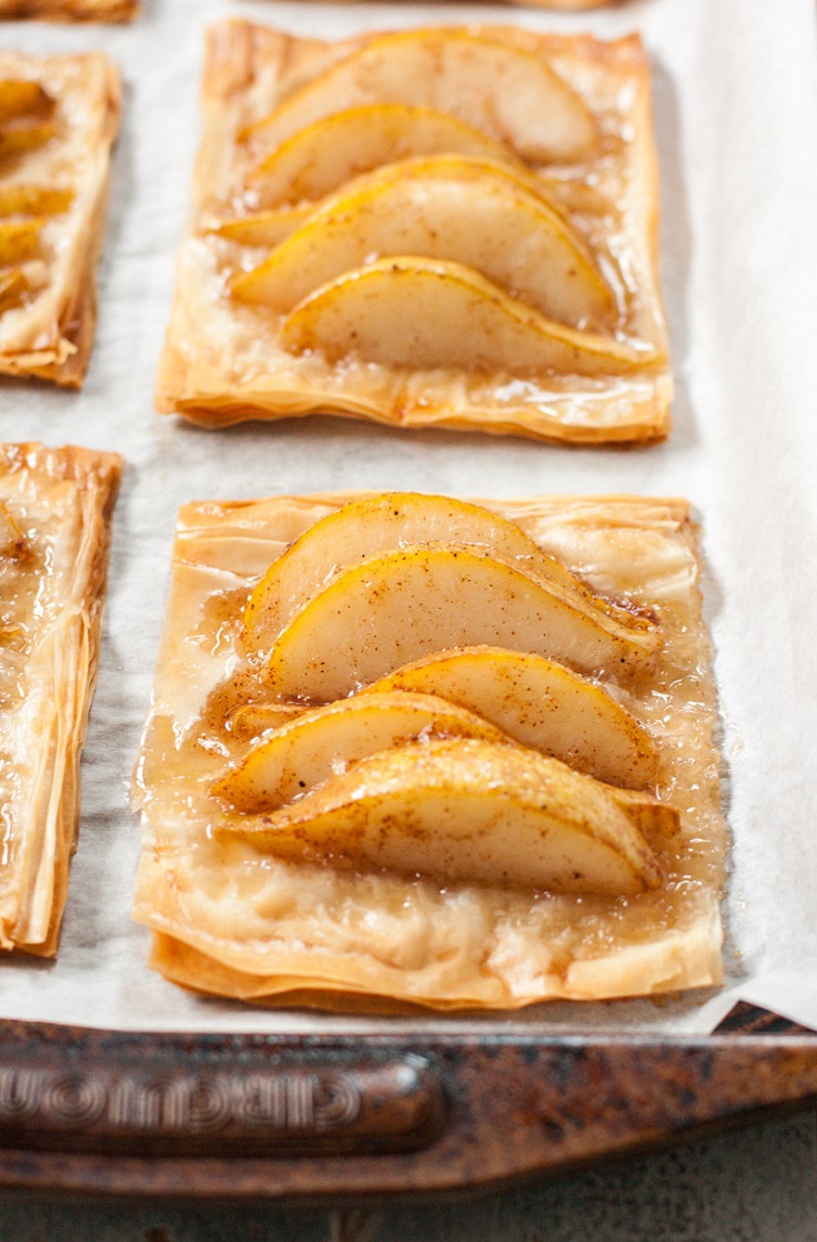 Pear-and-Honey-Phyllo-Tarts