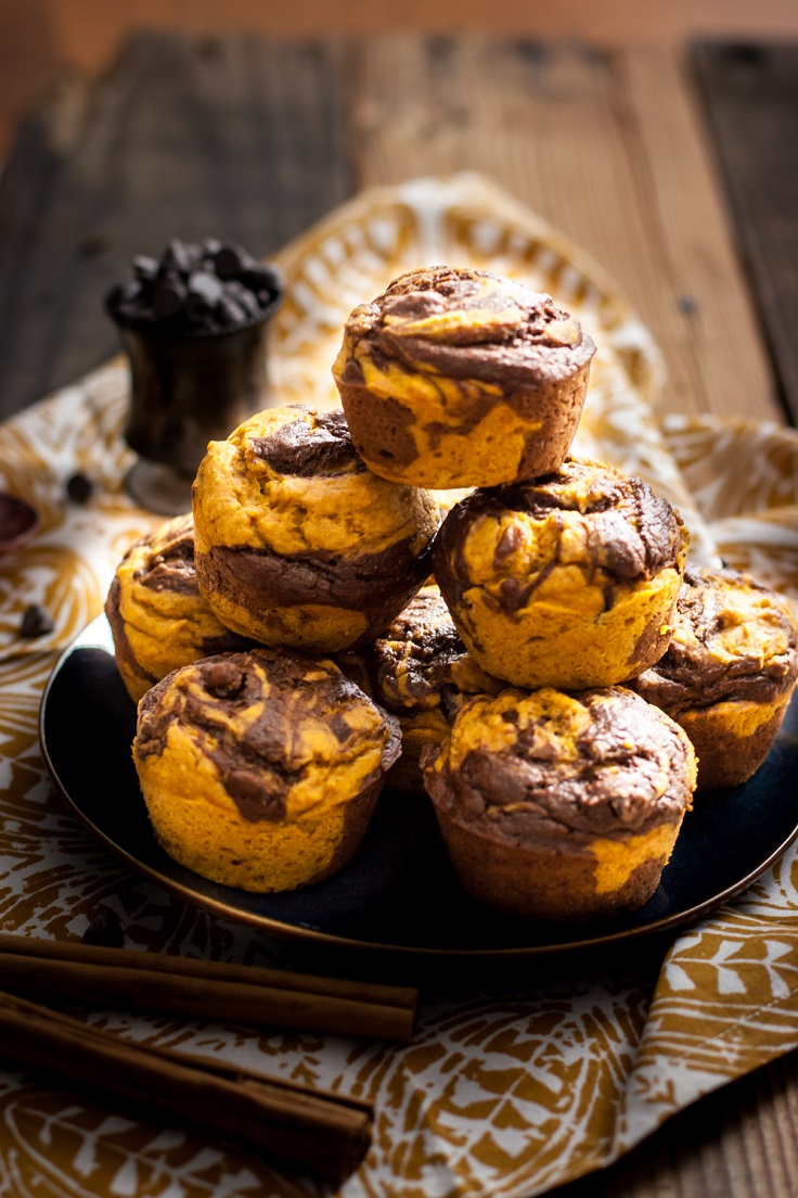 Chocolate-Pumpkin-Swirl-Muffins