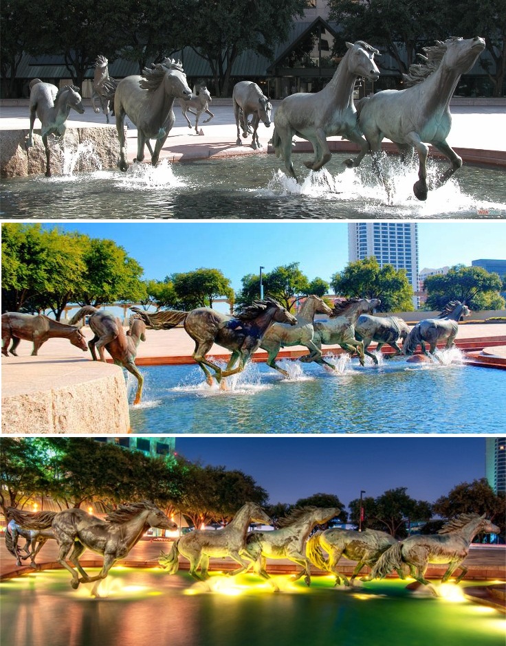 The-Mustangs-of-Las-Colinas-Texas-USA