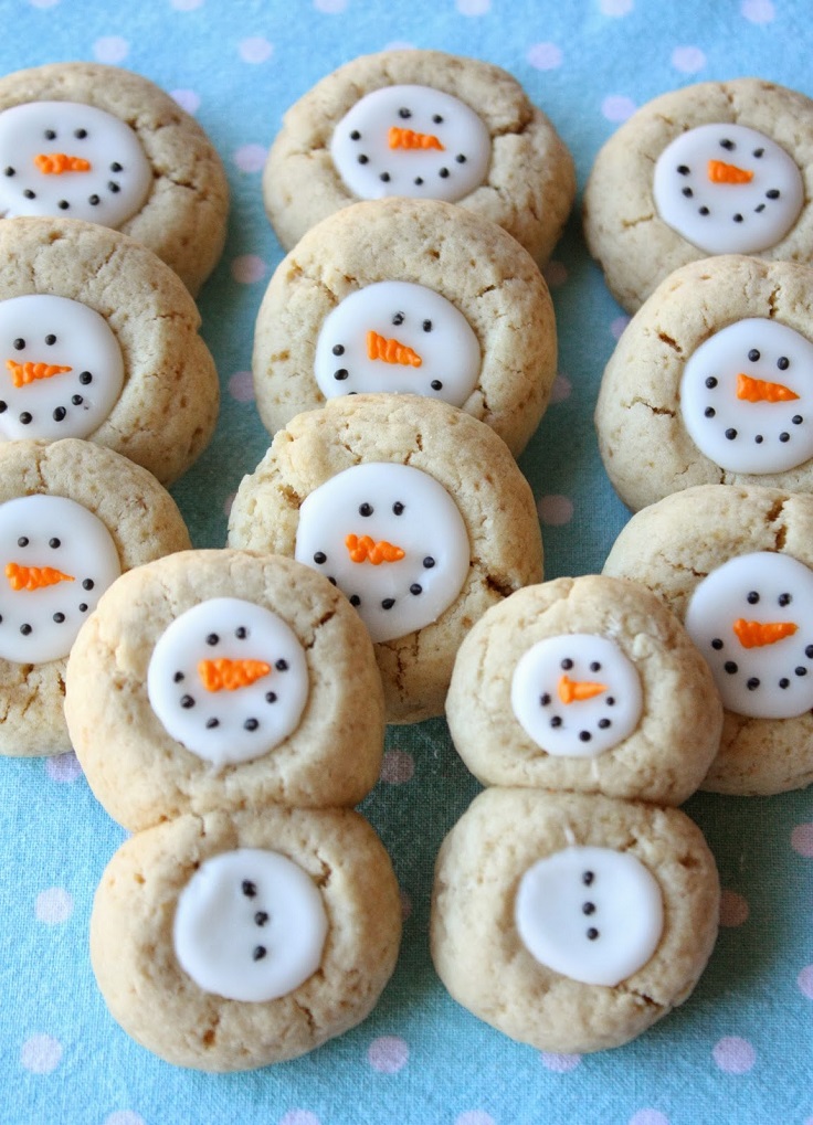 Thumbprint-Snowman-Cookies