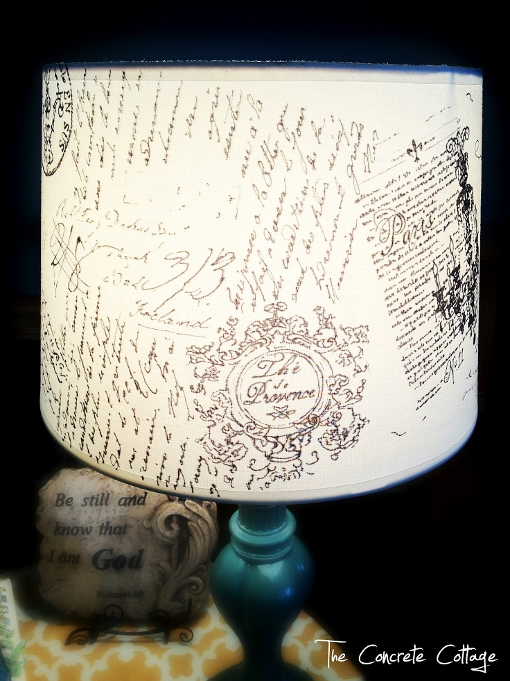 French-Script-Lamp-Shade