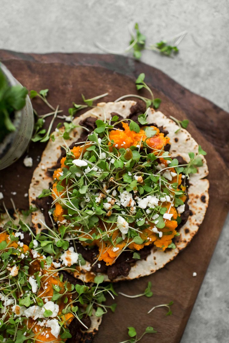 Cilantro-Sweet-Potato-Tostadas