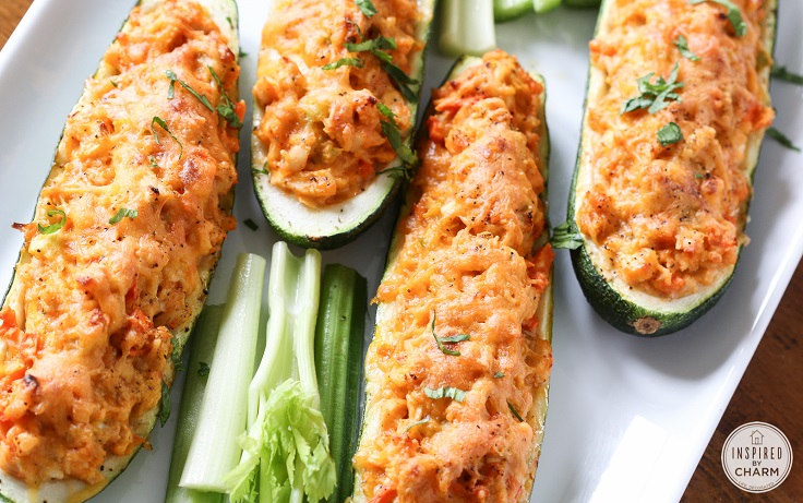 Buffalo-Chicken-Zucchini-Boats