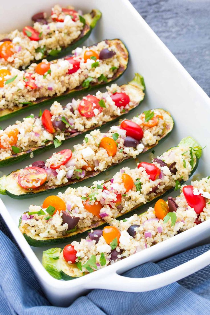 Greek-Quinoa-Grilled-Zucchini-Boats