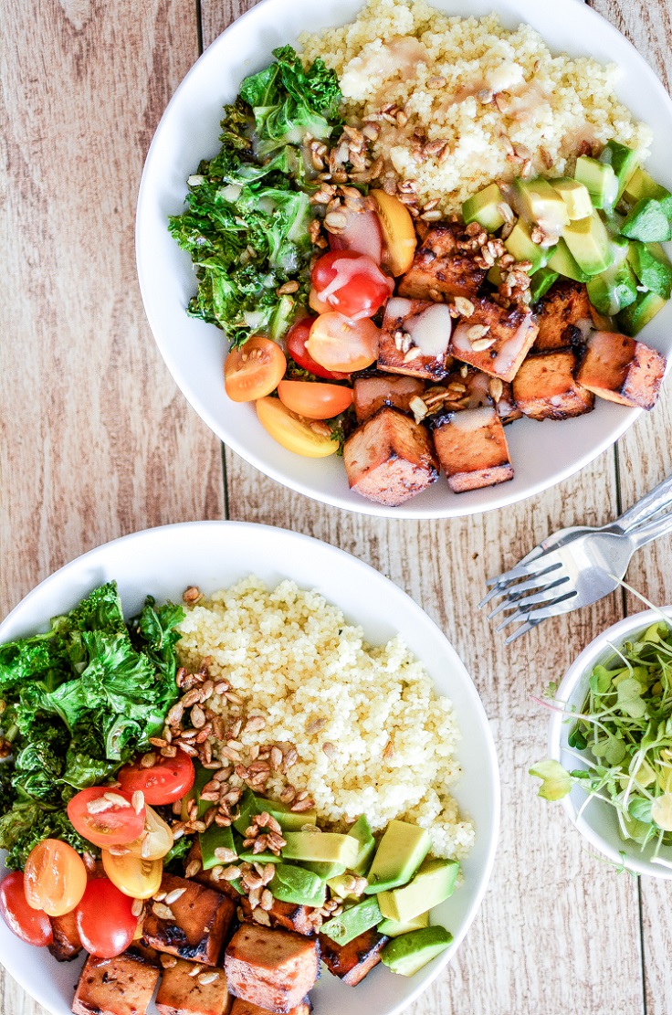 Kale-and-Couscous-Tofu-Bowls