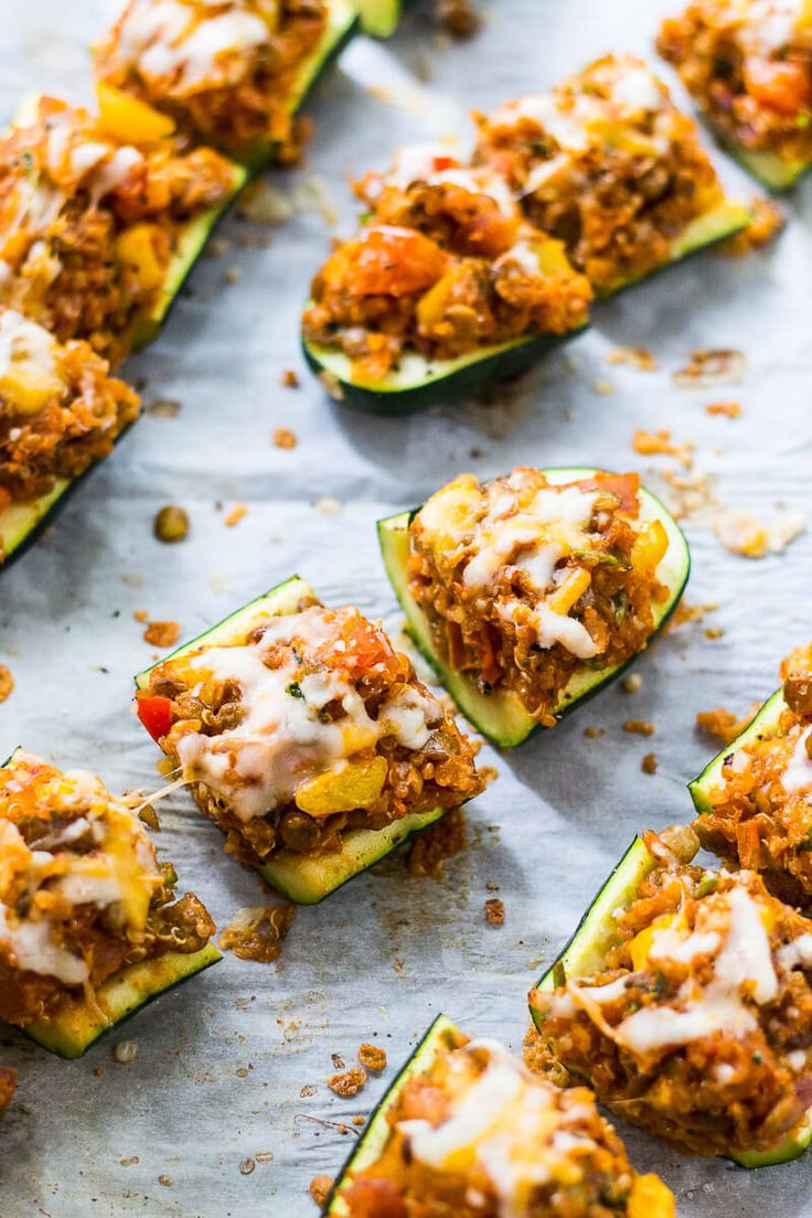 Mini-Vegetarian-Tex-Mex-Stuffed-Zucchini-Boats