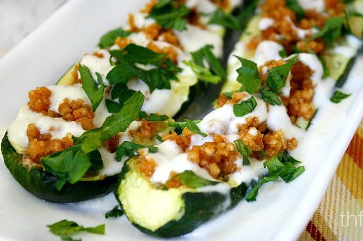 Raw-Zucchini-Boats-With-Creamy-Garlic-Sauce