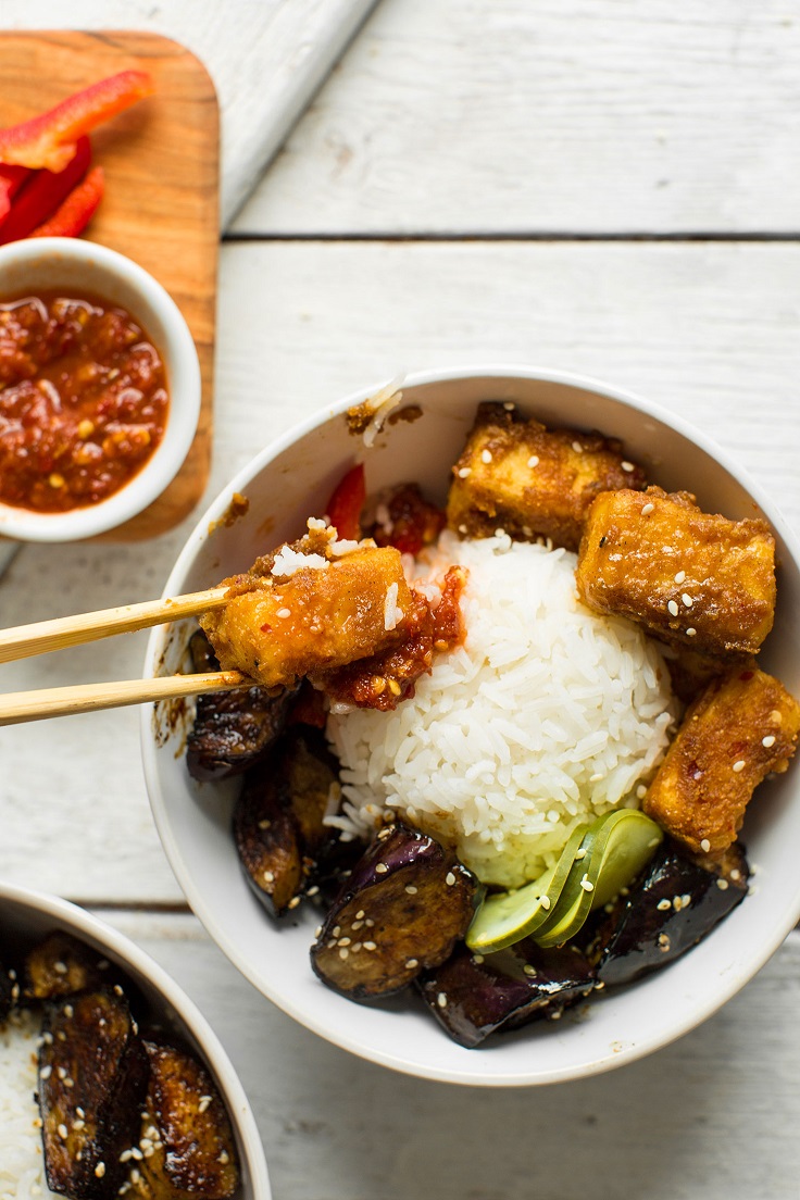 Sesame-Eggplant-Almond-Butter-Tofu